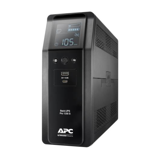 UPS APC " BACK", Line int., Tower, 720 W, AVR, IEC x 8, display LCD, back-up 11 - 20 min. "BR1200SI" (timbru verde 11 lei)
