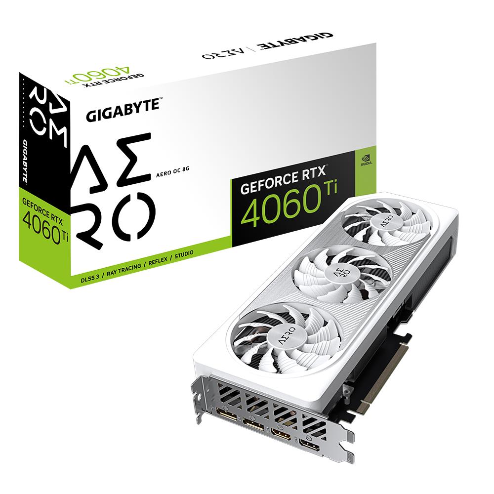 PLACA VIDEO Gigabyte VGA PCIE16 RTX4060TI 8GB GDDR6/GV-N406TAERO OC-8GD "GV-N406TAERO OC-8GD"