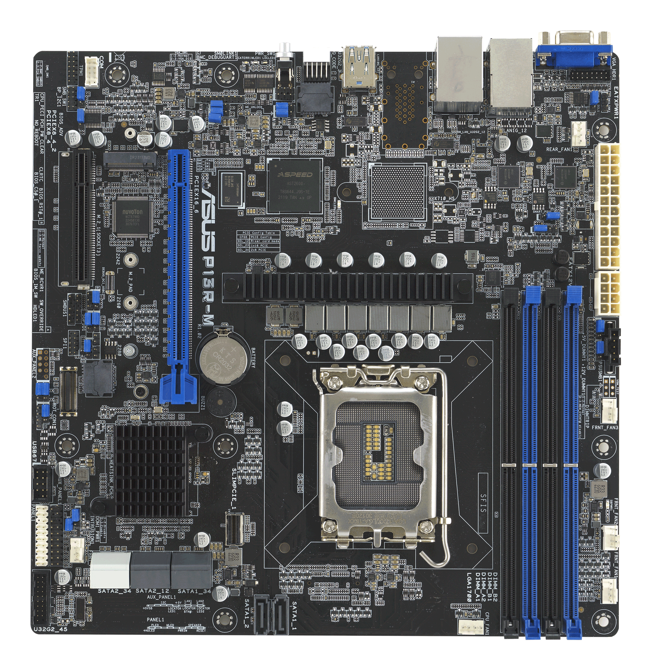 Placa de baza P13R-M Intel C262 LGA1700 DDR5 micro ATX "90SB0C70-M0UAY0"