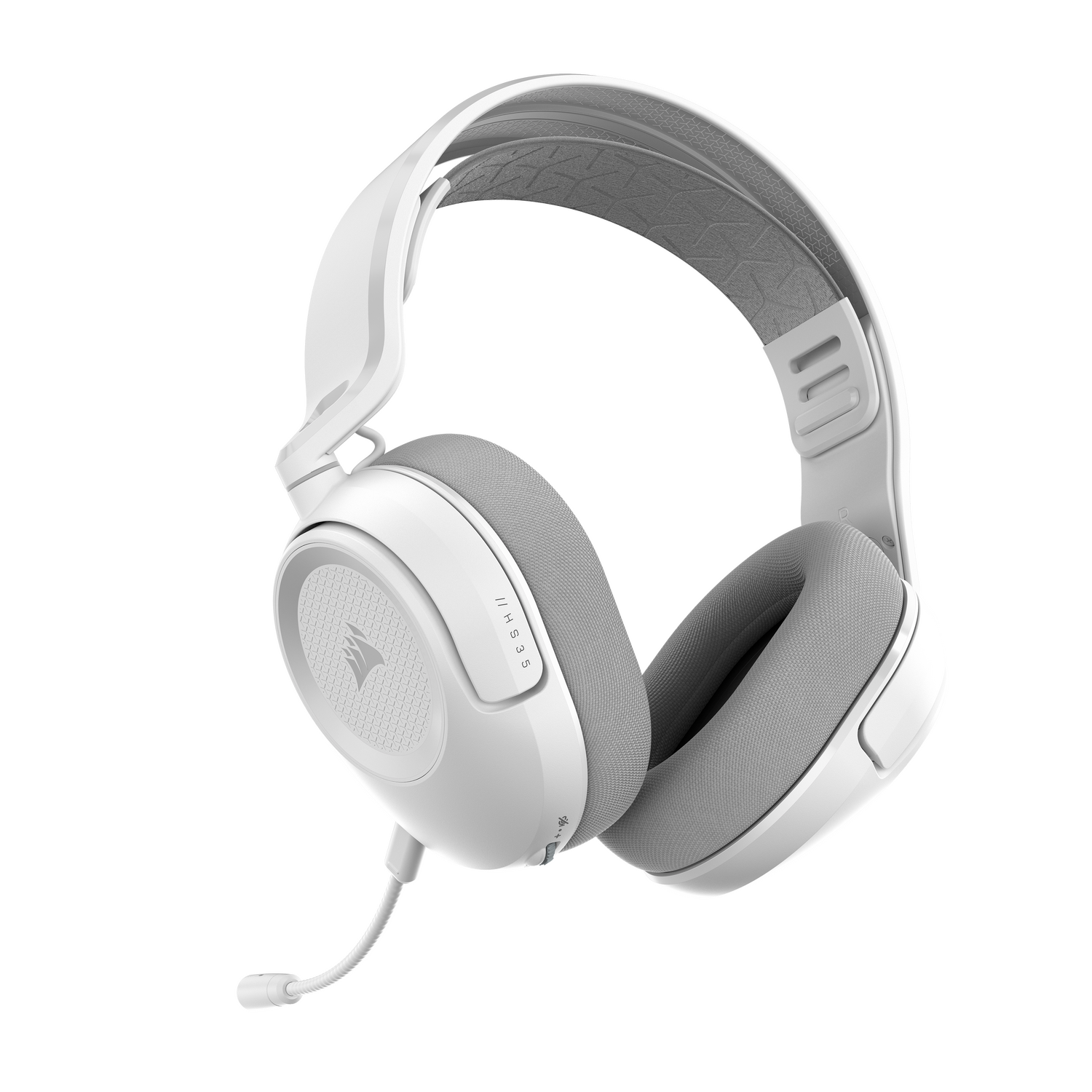 Casti Gaming Wireless Corsair HS35 V3 WH "CA-9011411-WW" - imagine 2