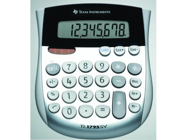 CALCULATOR de BIROU Texas Instruments TI-1795SV, 8 DIGITI "TI000538" (timbru verde 0.18 lei)
