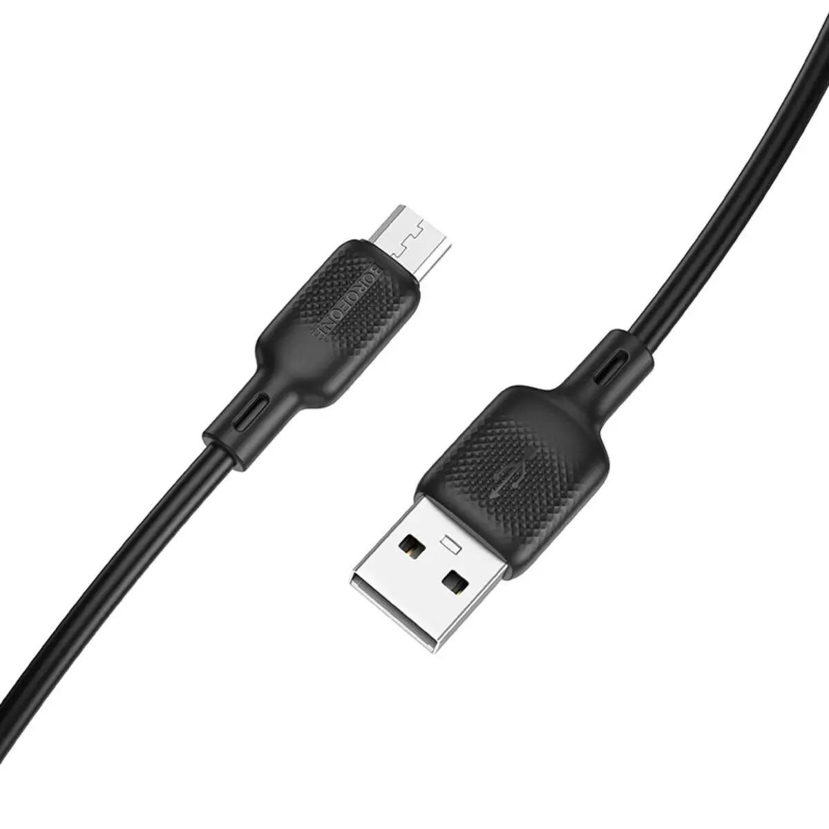 CABLU alimentare si date Borofone "BX113", Charging Data Cable pt. smartphone, USB la microUSB, 2.4A, 1m, negru "6941991115417" (timbru verde 0.18 lei)