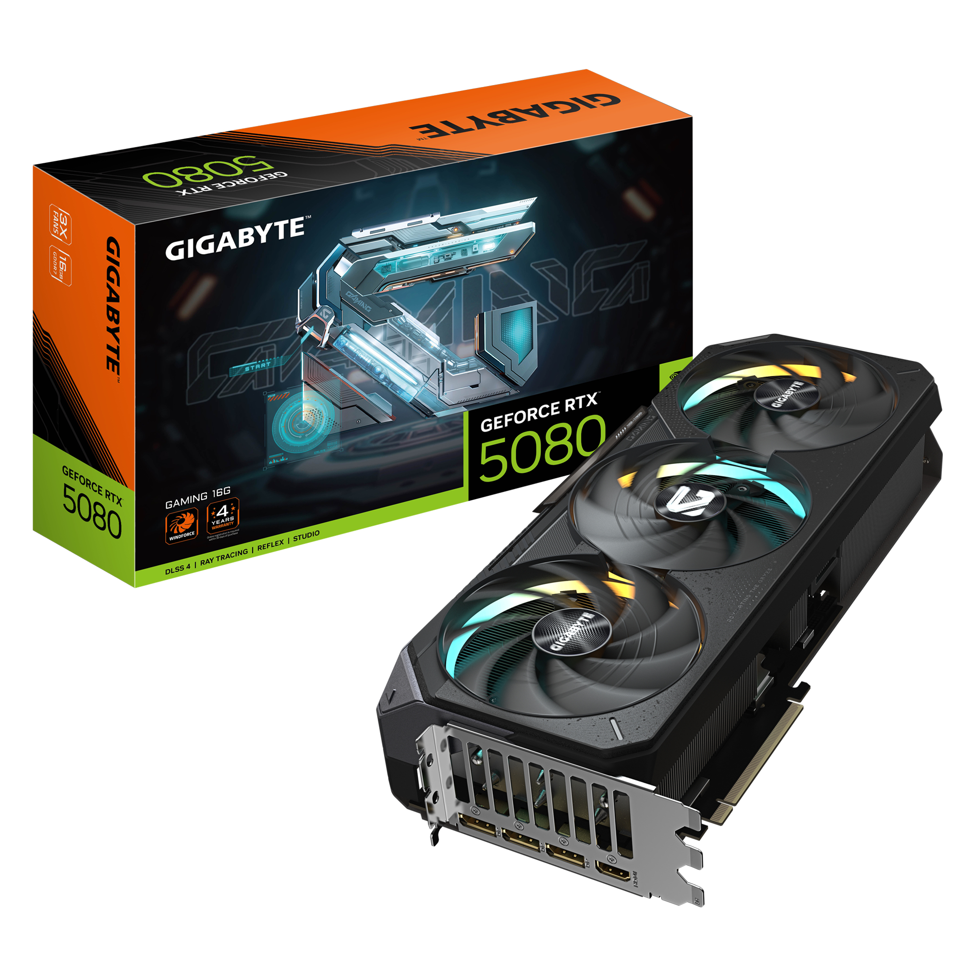 VGA PCIE16 RTX5080 16GB GDDR7/GV-N5080GAMING-16GD GIGABYTE "GV-N5080GAMING-16GD"