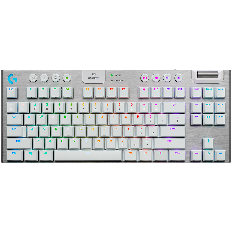 LOGITECH G915 X LIGHTSPEED Wireless Gaming Keyboard - WHITE - US INTL - 2.4GHZ/BT - EMEA28i-935 - TACTILE "920-012690" (timbru verde 0.8 lei)