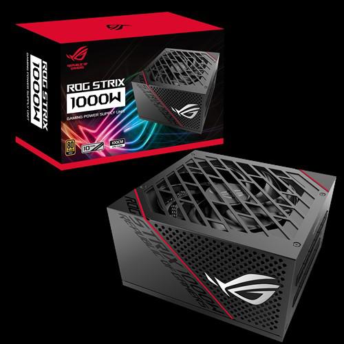SURSA ASUS, 1000 W, "ROG STRIX 1000" modulara, ATX 12V, fan 135 mm x 1, 80 Plus Gold, MB 20+4 pinx1, CPU 4+4 pinx2, PCI-E 6+2 pin x 6, SAT x8, MOLEX 4-pinx6, "ROG-STRIX-1000G" (timbru verde 2 lei)