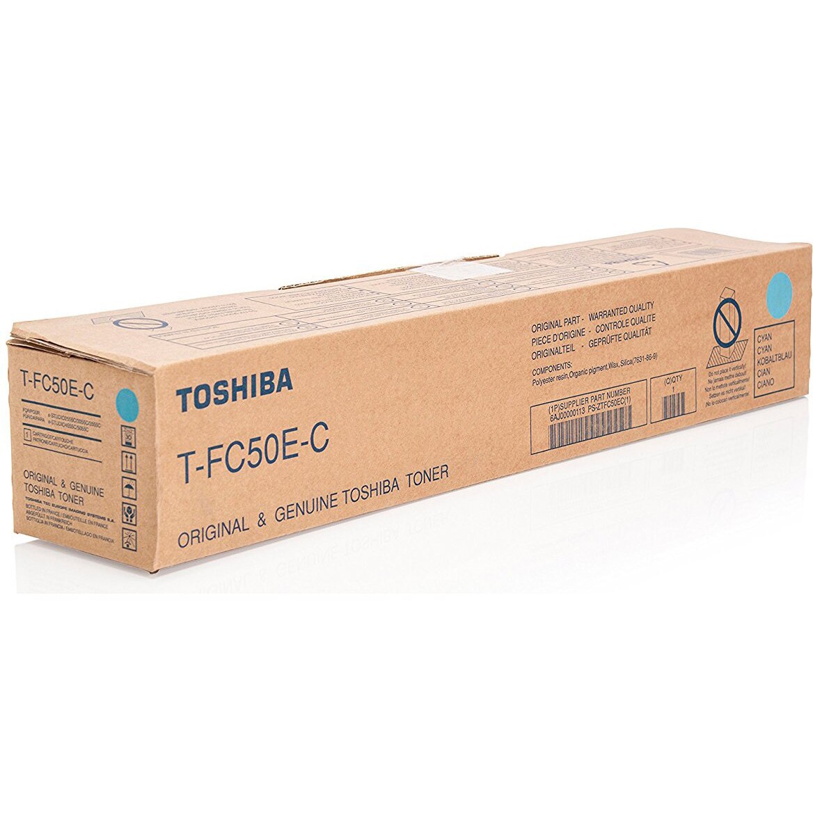 Toner Original Toshiba Cyan, T-FC50E-C, pentru E-Studio 2555|3055|4555, 33.6K, (timbru verde 1.2 lei) , "T-FC50E-C"