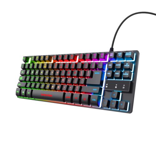 TRUST GXT833 THADO TKL KEYBOARD US "23698" (timbru verde 0.8 lei)