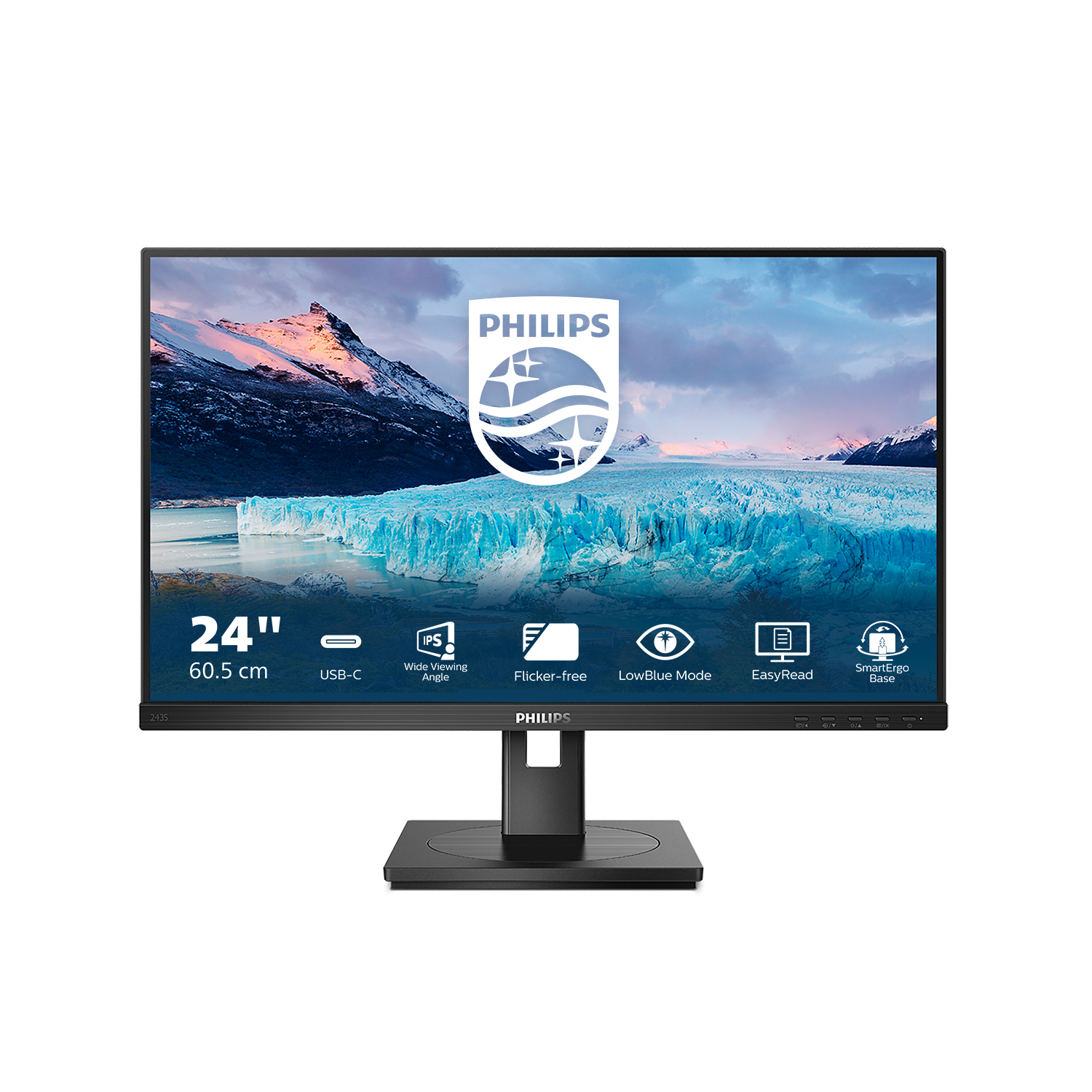 MONITOR 23.8" PHILIPS 243S1/00 "243S1/00" (timbru verde 6.5 lei)