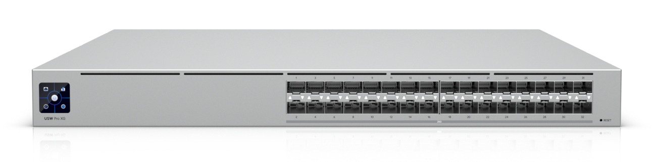 Ubiquiti Layer 3 Etherlighting USW-Pro-XG-Aggregation-EU for high-capacity 25G SFP28 connections "USW-PRO-XG-AGGREGATION-EU" (timbru verde 2 lei)