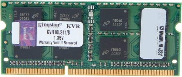 SODIMM Kingston, 8GB DDR3, 1600 MHz, "KVR16LS11/8"