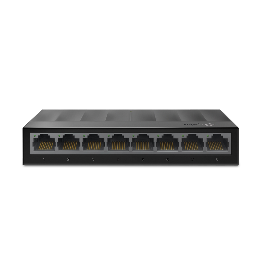 SWITCH TP-LINK 8 porturi Gigabit LiteWave, fanless "LS1008G" (timbru verde 2 lei)
