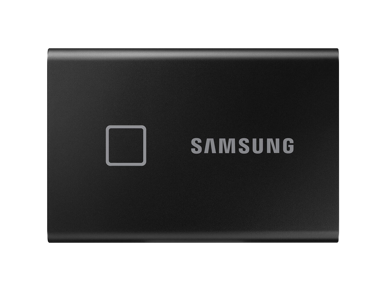 SSD extern SAMSUNG T7 Touch, 2 TB, USB Type C, 3D Nand TLC, R/W: 1050 MB/s, "MU-PC2T0K/WW" (timbru verde 0.18 lei)