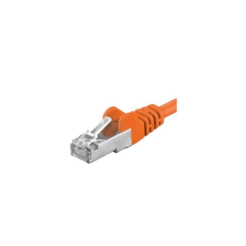 Patchcord SFTP RJ45-RJ45 Cat.6A, 10m, portocaliu, "SFTP-6A-10-O" (timbru verde 0.08 lei)