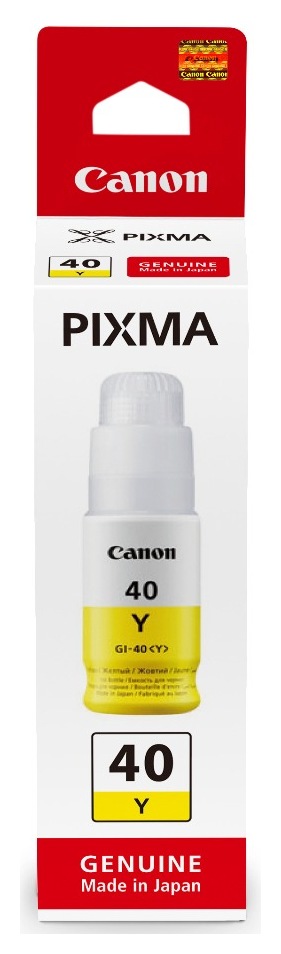 Cartus Cerneala Original Canon Yellow, GI-40Y, pentru G6040|G5042, 7.7K, (timbru verde 0.15 lei), "3402C001AA"
