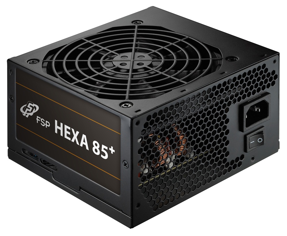 SURSA FORTRON HEXA 85+ PRO, 650 W, ATX 12V V2.5, fan 120 mm x 1, 80 Plus Bronze, "HEXA 85+ PRO 650", (timbru verde 2 lei)