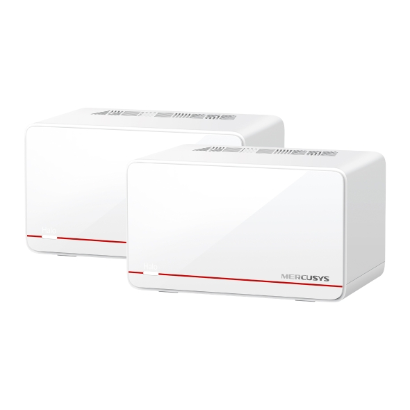 MESH MERCUSYS, Wi-Fi 7 BE6500, 2× 2.5 Gbps Ports WAN/LAN, 1× 1 Gbps WAN/LAN "Halo H37BE(2-pack)" (timbru verde 2.00 lei)