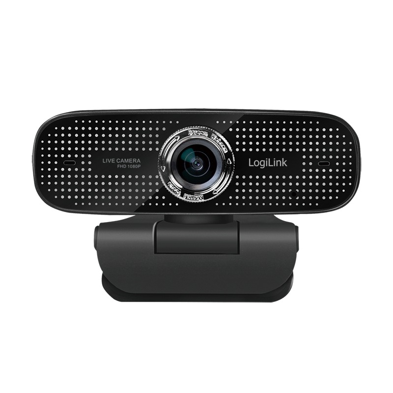 CAMERA WEB LOGILINK senzor. 1080p Full-HD cu rezolutie video 1920x1080; unghi vizualizare 100grade, pivotare 90grade, rotatie 180grade, microfon dual, cablu 1.6m, "UA0378" (timbru verde 0.18 lei)