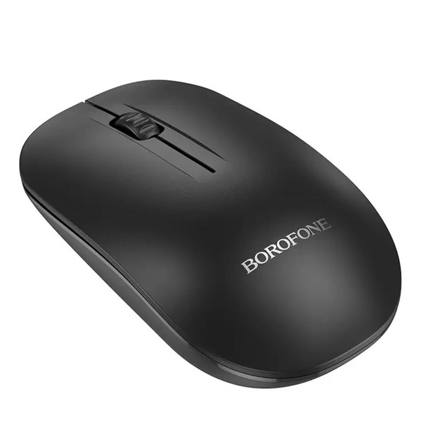 MOUSE Borofone "BG14", PC sau NB wireless 2.4GHz, 1000 CPI, butoane/scroll 3/1, negru,"6941991113376" (timbru verde 0.18 lei)