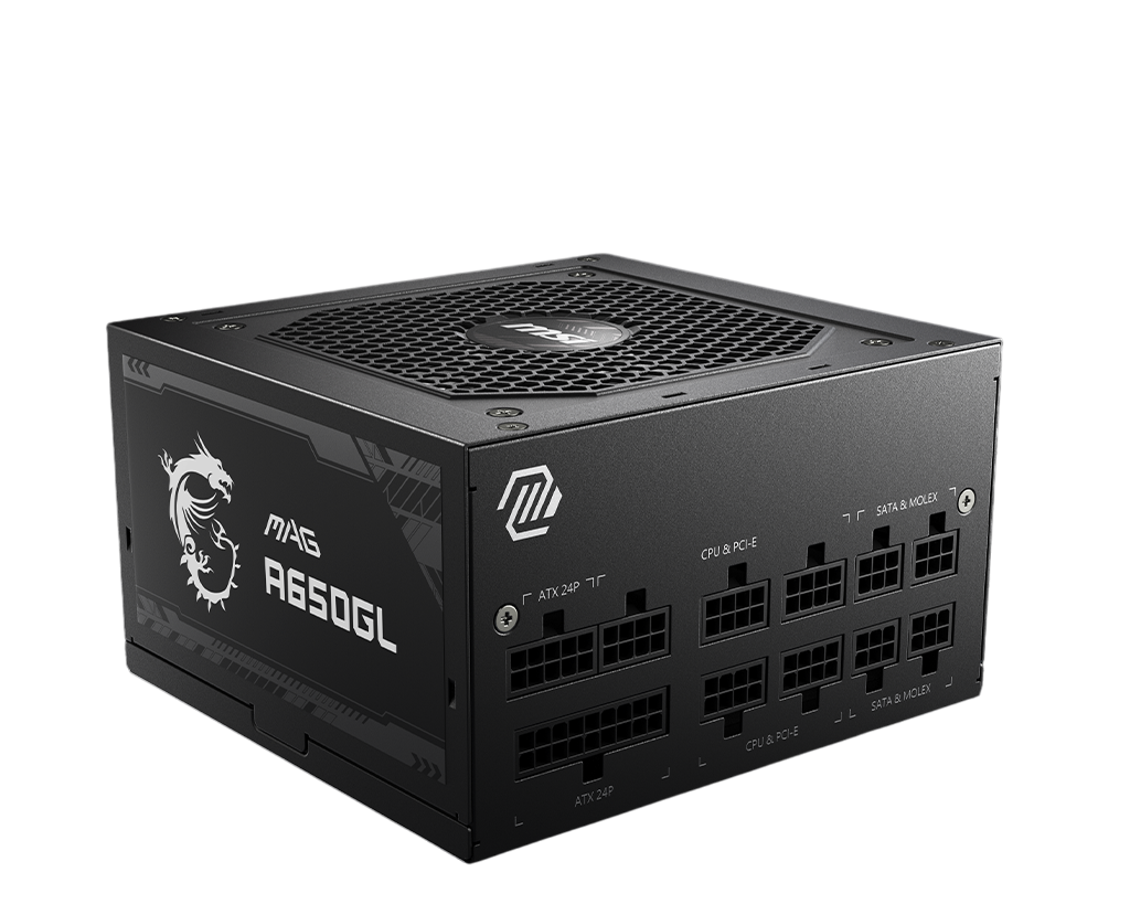 MSI MAG A650GL PSU 650W "MAG A650GL" (timbru verde 2 lei)