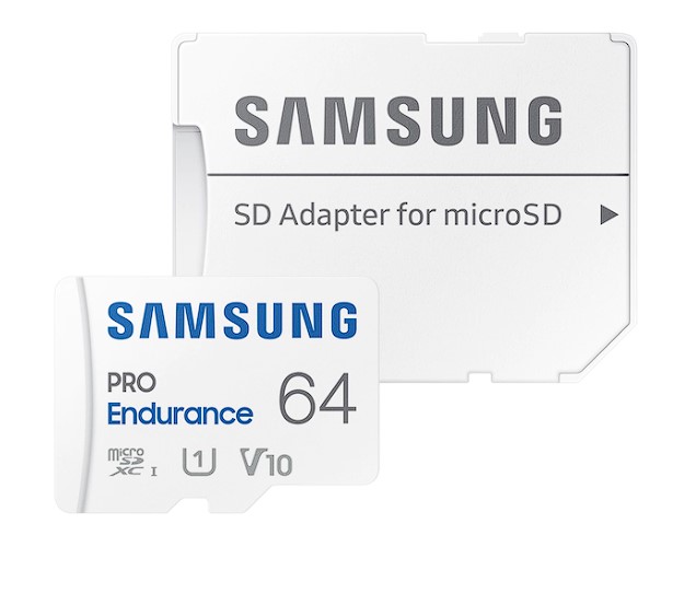 Card memorie Samsung MB-MJ64KA/EU, PRO Endurance + Adapter microSDXC 64GB, "MB-MJ64KA/EU" (timbru verde 0.03 lei)