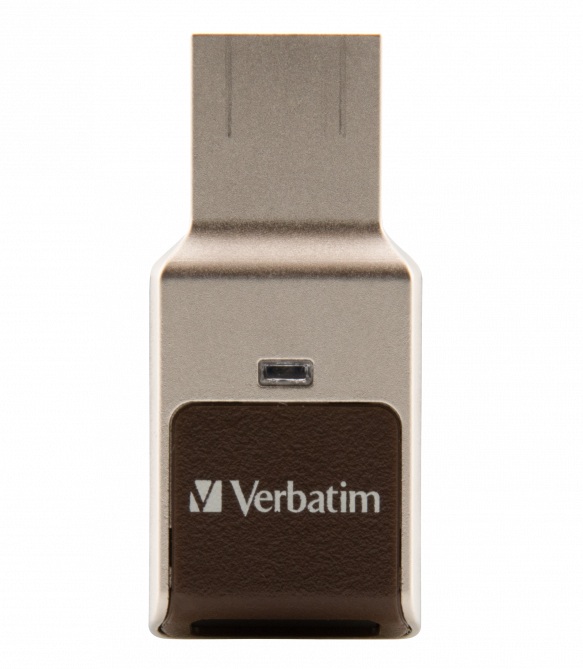 MEMORII USB Verbatim VER 49338 FINGERPRINT SECURE USB 3.0, "49338" (timbru verde 0.03 lei)