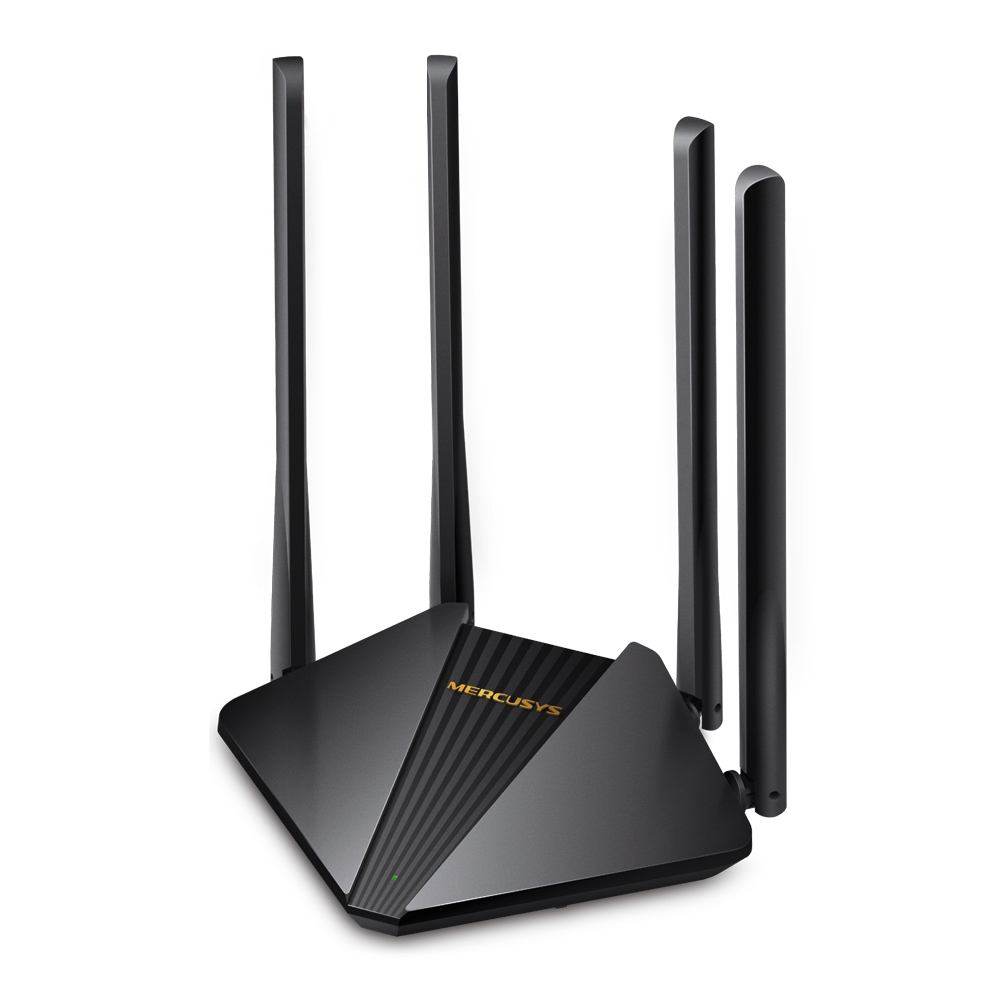 ROUTER MERCUSYS wireless 1200Mbps, 2 porturi LAN Gigabit, 1 port WAN Gigabit, Dual Band AC1200 4 x antena externa, "MR30G" (timbru verde 0.8 lei)