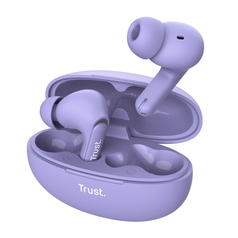 Casti Trust Yavi earbuds BT, mov "TR-25297" (timbru verde 0.8 lei)
