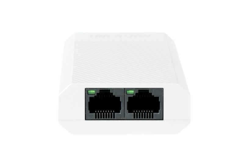 HIKVISION REPETOR POE 2 PORTURI "DS-3E0103DP-E/R" (timbru verde 2 lei)