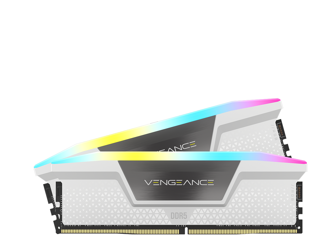 Memorie Vengeance RGB White 32GB DDR5 6000MHz CL 30 Dual Channel "CMH32GX5M2B6000C30W"