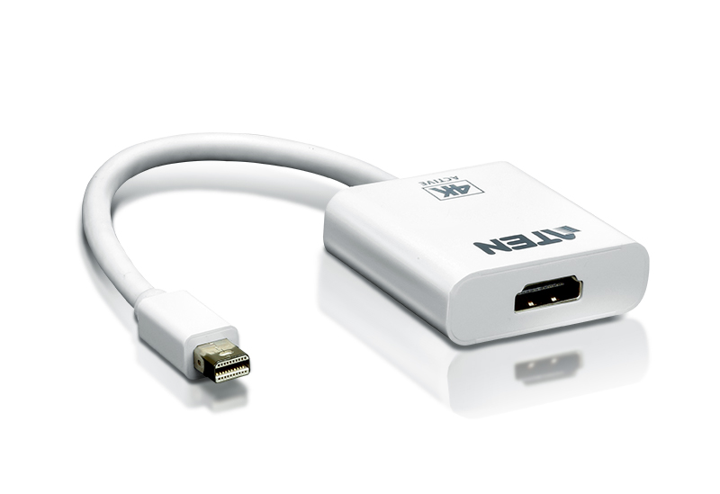 CABLU video ATEN, cablu or adaptor video, Mini-DisplayPort (T) la HDMI (M), 4K UHD (3840x2160) la 30Hz, "VC981-AT" (timbru verde 0.08 lei)