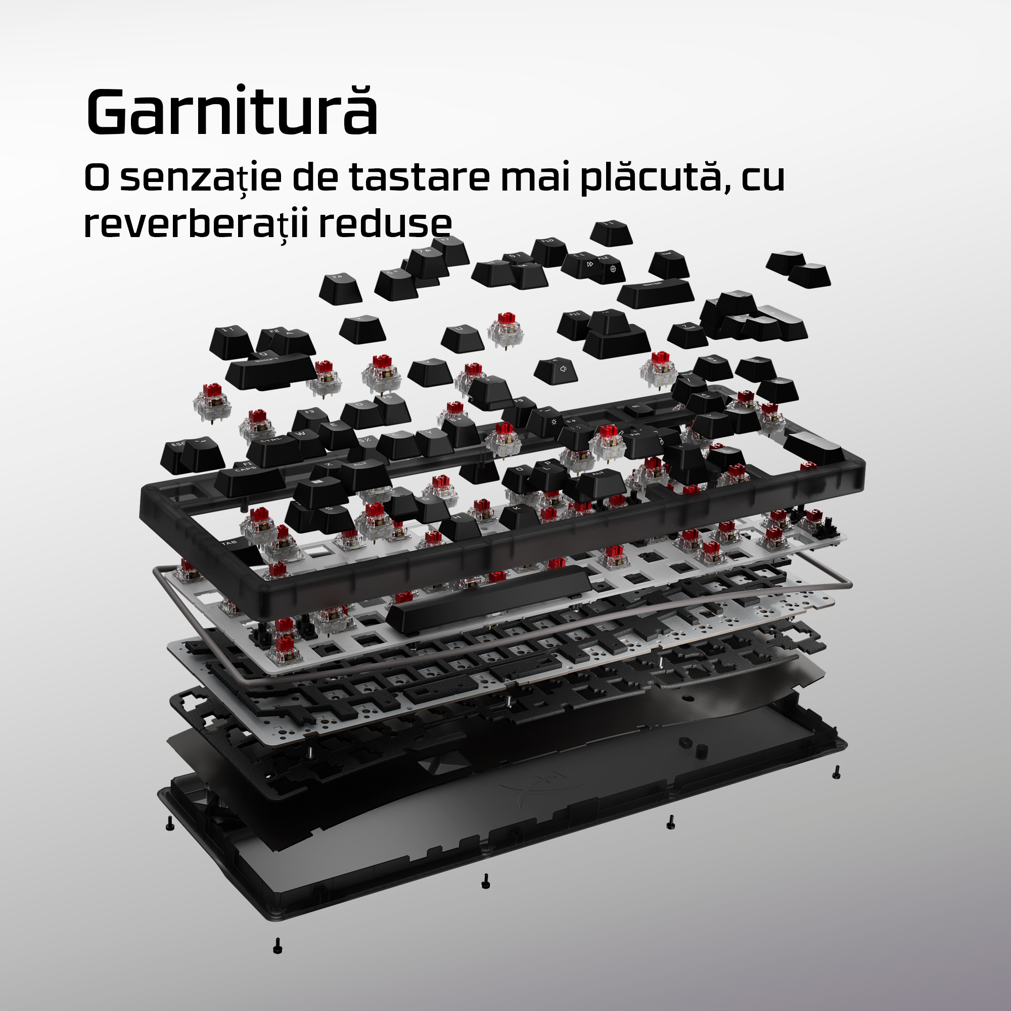 Tastatura HP HyperX Origins 21800, negru"B4QS4AA" - imagine 7