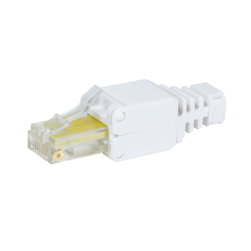 MUFA RJ-45 LOGILINK pt. cablu UTP, Cat5e, RJ-45 (T), manson, pentru cablu solid/litat AWG24-26, cablu 5.3mm, tool-free,1 buc, "MP0026"