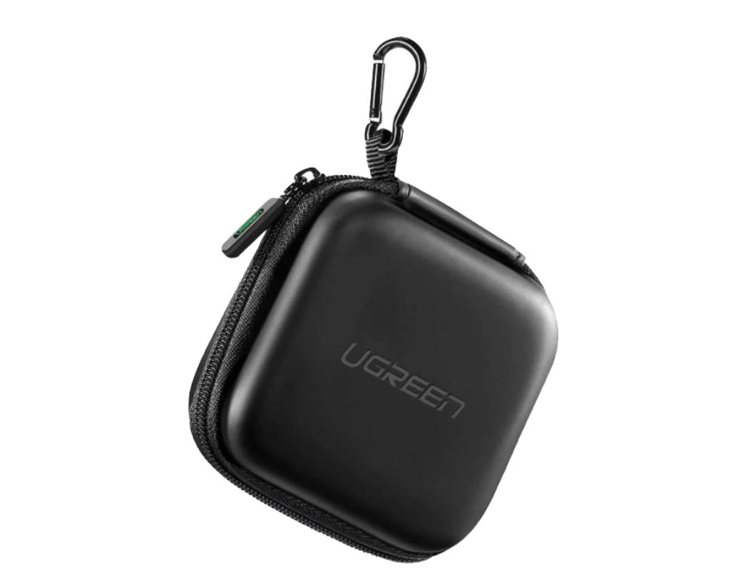 HUSA pentru casti Ugreen, "LP128" compartimentata in interior si pentru alte accesorii, negru "40816" - 6957303848164