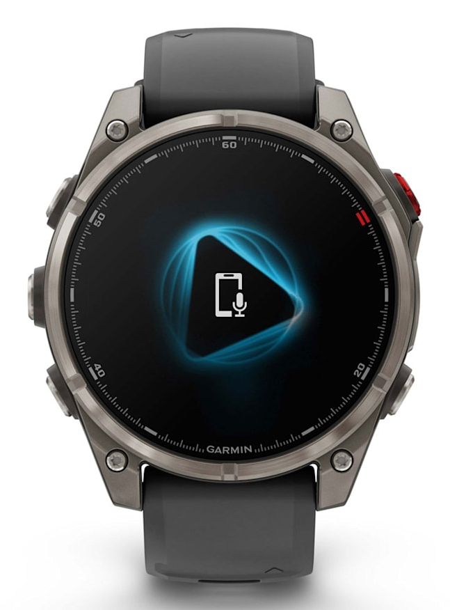 Smartwatch fenix 8 Pro 47 mm, AMOLED, Sapphire, Titanium with Graphite/black silicone band"010-03198-11" - imagine 7