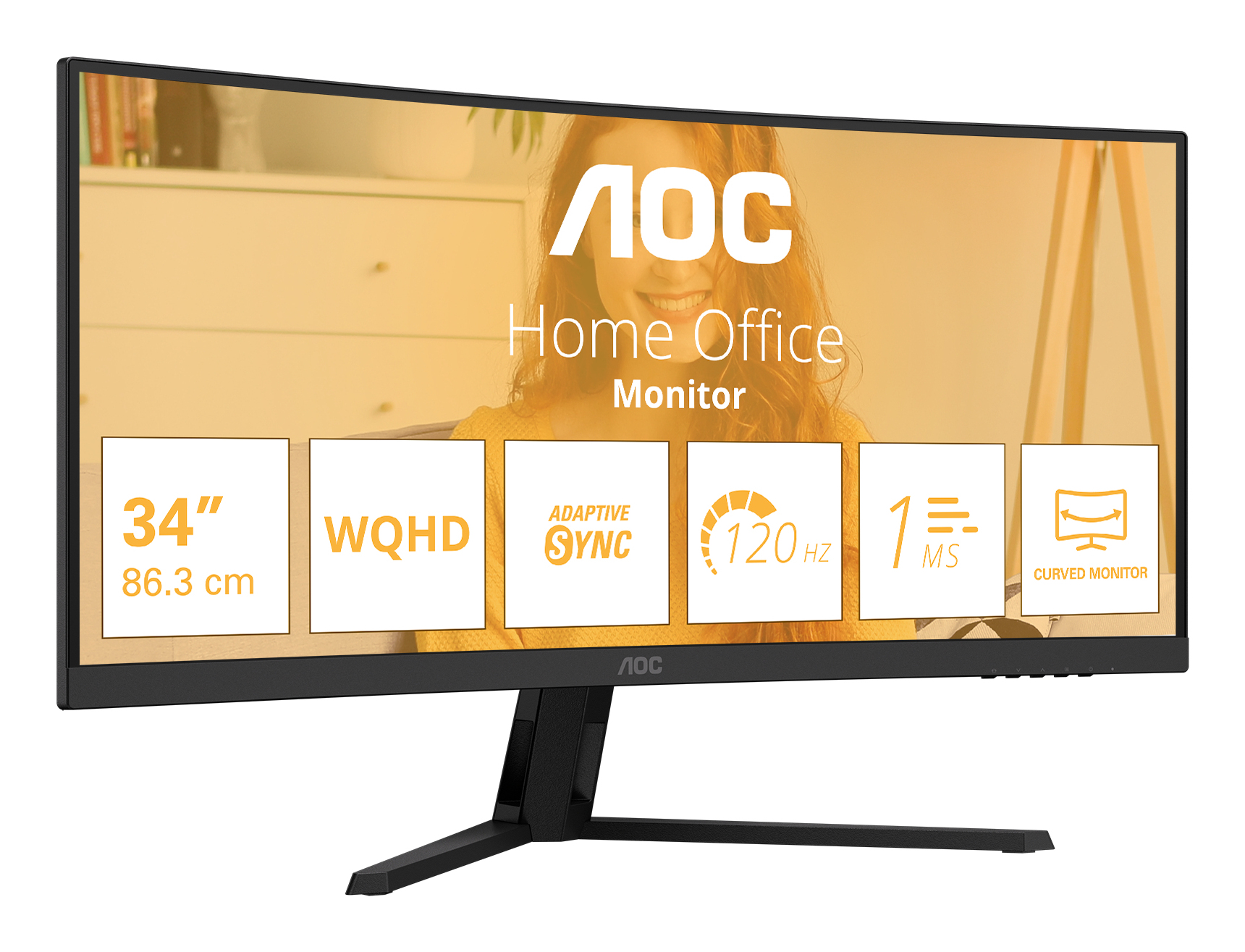 Monitor AOC 34" CU34B3E"CU34B3E" - imagine 2