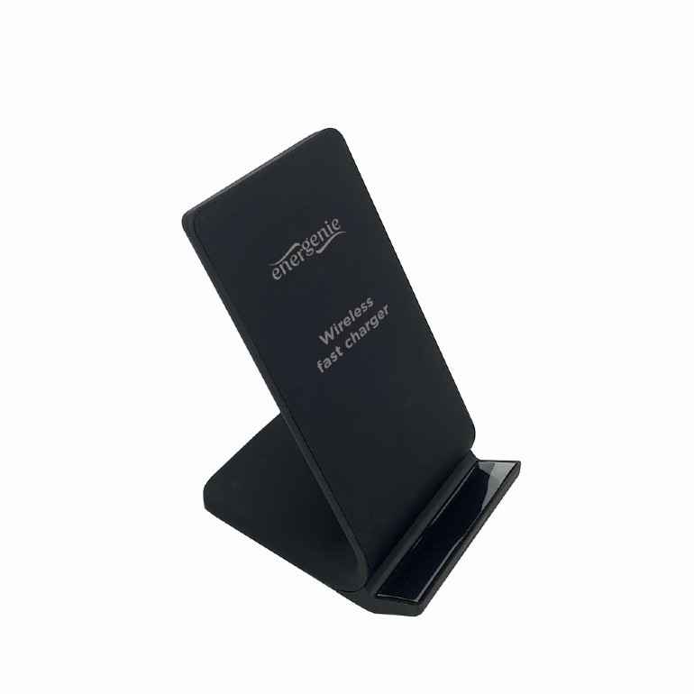 ALIMENTATOR wireless GEMBIRD, compatibil cu tel. certificate Qi, 10W, intrare 5V/2A sau 9V/1.67A, iesire 5V/1A sau 9V/1.1A, de tip stand, negru, "EG-WPC10-02" (timbru verde 0.18 lei)