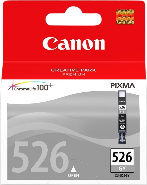 Cartus Cerneala Original Canon Grey, CLI-526GY, pentru Pixma IP4850|IP4950|IX6550|MG5150|MG5250|MG5350|MG6150|MG6250|MG8150|MG8250|MX715|MX885|MX895 , , (timbru verde 0.15 lei), "BS4544B001AA"