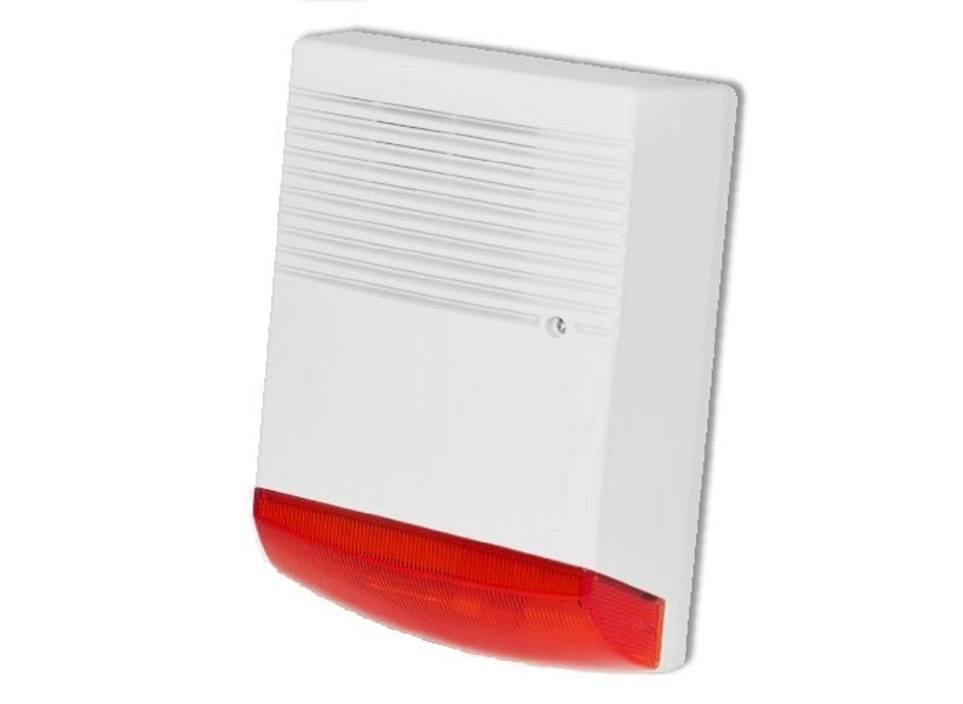 SIRENA Paradox, de exterior, 115dB, 1200mA, alb, "BS-OS359" (timbru verde 0.80 lei)