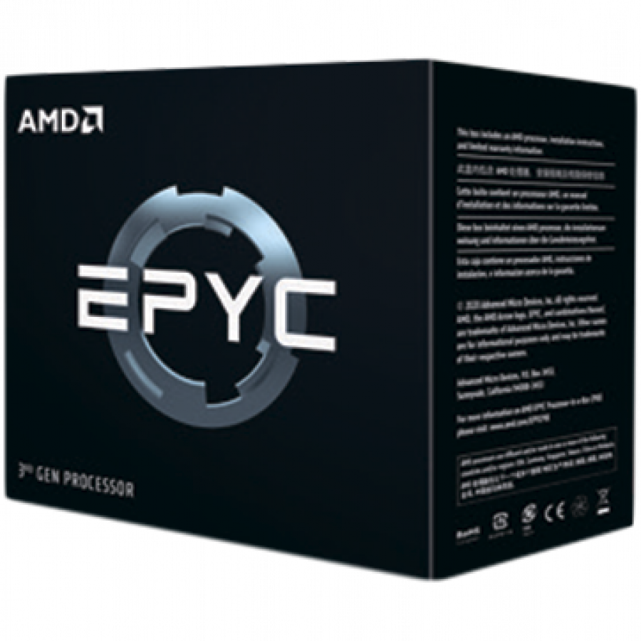AMD CPU EPYC 7003 Series (24C/48T Model 7473X (2.8/3.7GHz Max Boost, 768MB, 240W, SP3) Tray "100-000000507"