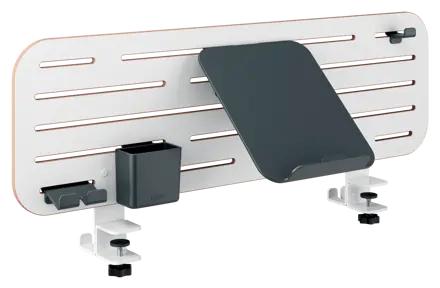 KIT ORGANIZATOR LEITZ, pt. birou max. 3.5cm, dim. 80x25cm, 3 pozitii pt. accesorii, alb, "65490000"