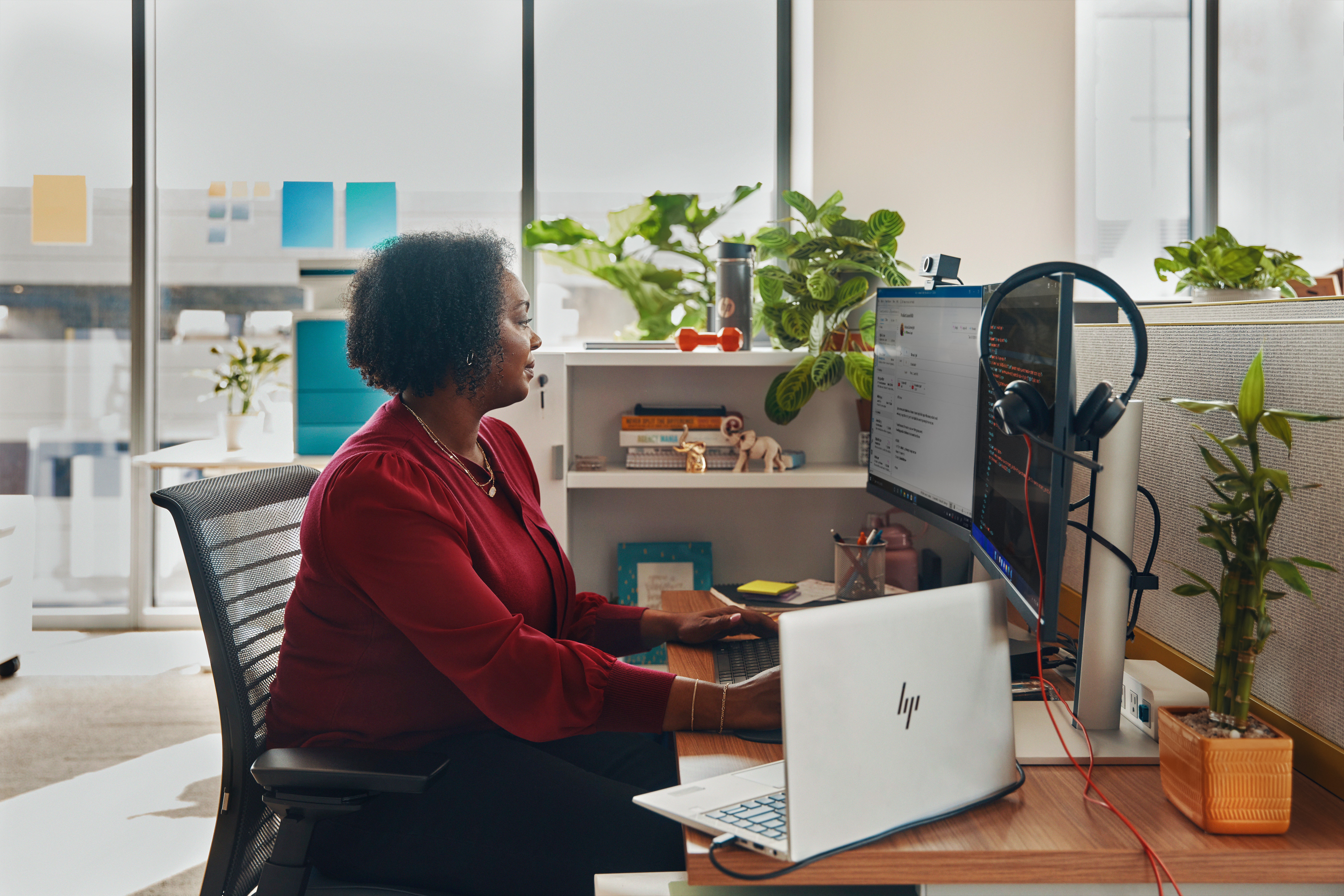 Poly BW 3320 Stereo USB-C HS +USB-C/A"8X219AA" - imagine 4