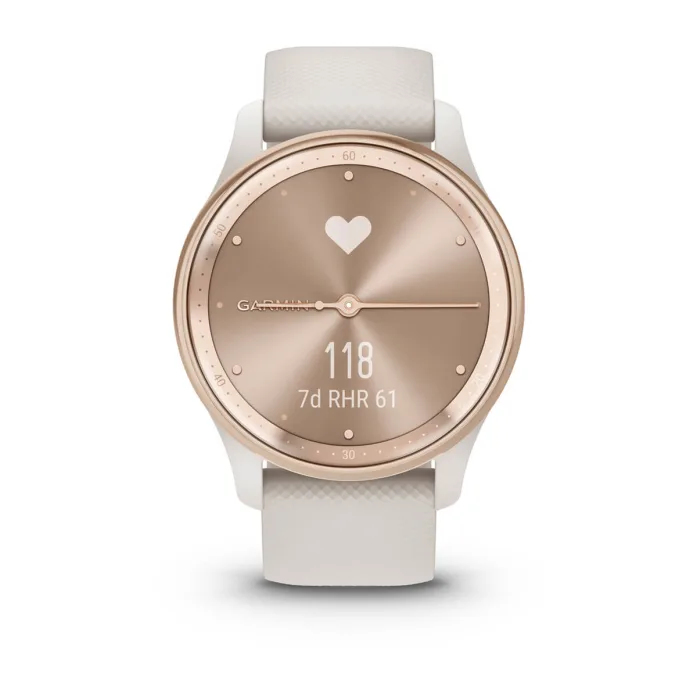 Smartwatch Vivomove Trend, LCD, 40mm, Hybrid, 254x346px, Touchscreen, GPS (satellite), Roz"010-02665-01" - imagine 6