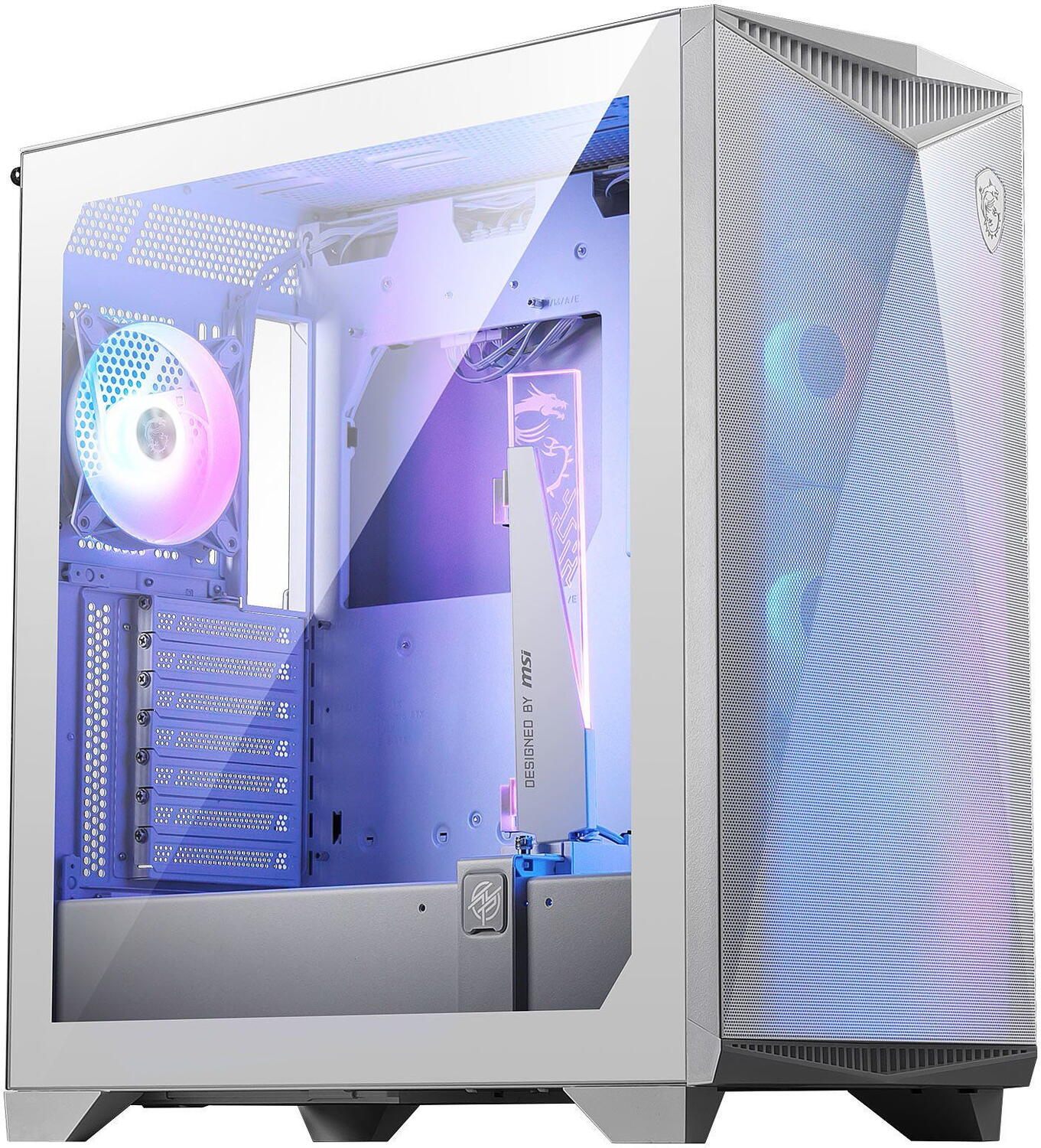 MSI MPG GUNGNIR 300R AIRFLOW WHITE Case ARGB Fans "MPG GUNGNIR 300R AIRFLOW WHITE" (timbru verde 0.08 lei)