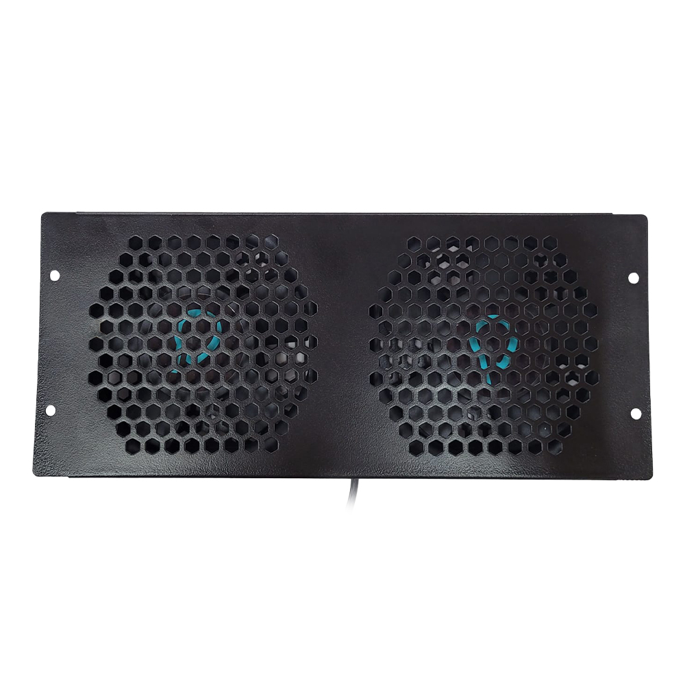 UNITATE RACIRE SPACER, 1U pentru rack 19", 2 x ventilatoare, 120mm, 2300rpm, 30dBA, flux aer 69cfm, cablu 0.7m, black "SPFC-CW-2F-02" (timbru verde 0.80 lei)