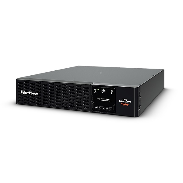 UPS CYBER POWER Line Int. cu sin. pura, cu management, Rack 2U, LCD, 3000VA/3000W, AVR, 8x IEC, baterie 4x 12V/9Ah, incarcare pana la 3h, USB, 2x RJ45, RS232, slot SNMP, APFC, EPO, hot-swapp, tehn. GreenPower, "PR3000ERT2U" (timbru verde 40 lei)
