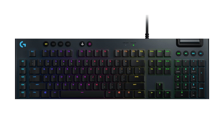 TASTATURA LOGITECH - gaming, "G815", cu fir, 119 taste format standard (104-108 taste), USB, negru, "920-008992" (timbru verde 0.8 lei)