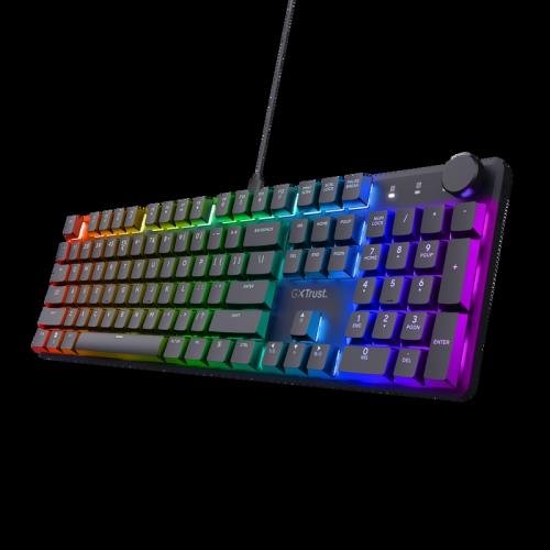 TRUST GXT866 TORIX MECHANICAL KEYBOARD US "24910" (timbru verde 0.8 lei)