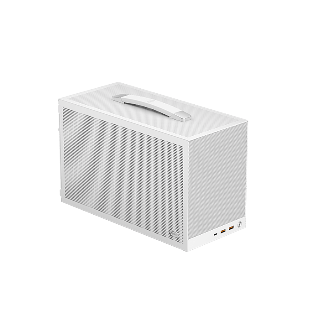 CARCASA PCCooler "K101 MESH", mini tower, office, fara sursa, compatibil sursa SFX, suporta 3xfan, USB-C x 1, USB 3.1 x 2, 3 sloturi expansiune, alb, "K101 MESH WH" (timbru verde 0.08lei)
