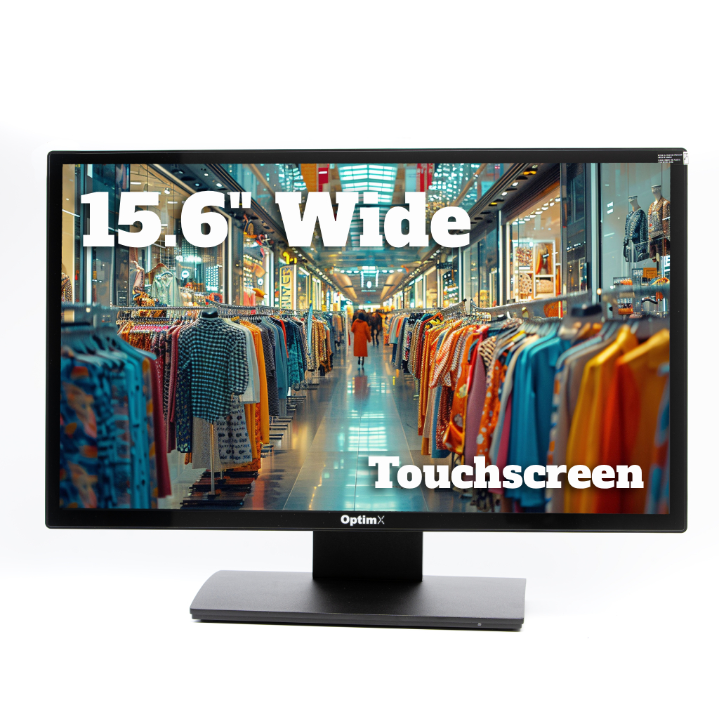 Monitor POS Touchscreen OptimX Pro MY156, 15.6 inch Wide, VGA, HDMI, USB, VESA "72501" (timbru verde 7 lei)