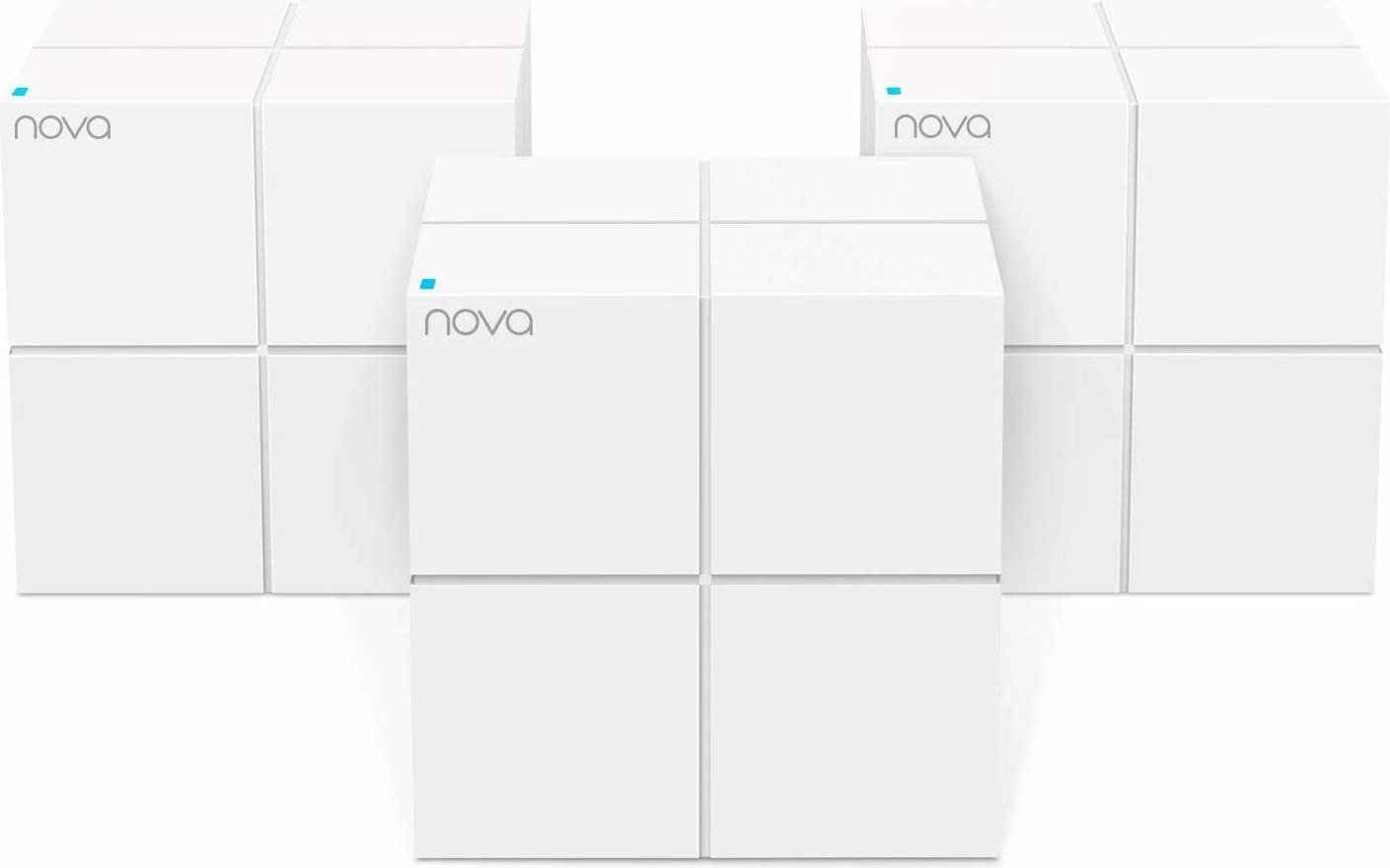 MESH TENDA Sistem wireless, AC1200. 1 x 10/100/1000Mbps WAN, 1 x 10/100/1000Mbps LAN on primary, dual-band AC1200Mbps (867+300), NOVA "MW6 3pack" (timbru verde 2 lei)